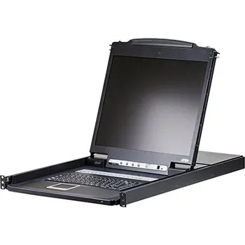 KVM přepínač Aten LCD 19" KVM přepínač (USB + PS/2, VGA) 16:1, single rail, USB + PS/2, US (CL1316N) (CL1316N US) - 14.01.7487