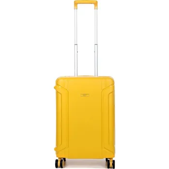 Malý kabinový cestovní kufr se 4 kolečky polypropylen TSA 30 l Airtex 645 žlutá