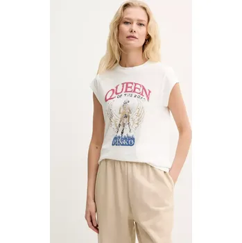 Pánské tričko Bavlněné tričko Pinko bílá barva, 104603 A2DA 104603.A2DA 00X, vel. XL