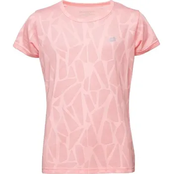 Dívčí oblečení Dívčí sportovní tričko Lotto ATTINE 116/122 Růžová, Stříbrná