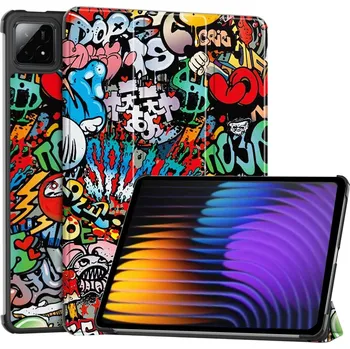 Pouzdro na tablet Patty chytré polohovací pouzdro na tablet Xiaomi Pad 7/7 Pro - graffiti
