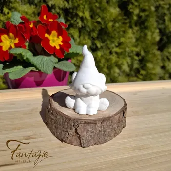 Velikonoční dekorace Atelier Fantazie - Figurka Trpaslík Pejsek CXIV - výška 6,5 cm