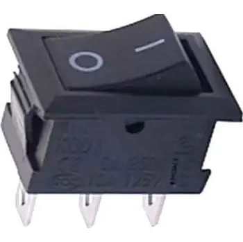 Přepínač kolébkový KCD11-102, ON-ON 1pol.250V/1A submini
