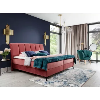 Postel Boxspring postel Aderito 140 × 200 cm