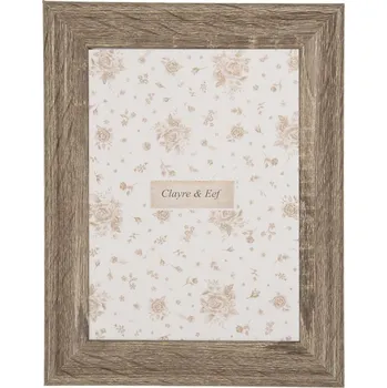 Rám na obraz Hnědý dřevěný fotorámeček Reinier S – na fotografii o průměru 10x15 cm