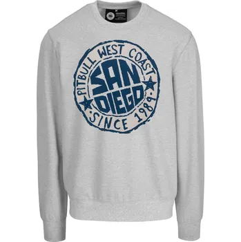 Pánská mikina PitBull West Coast - pánská mikina SAN DIEGO SUN šedá XL