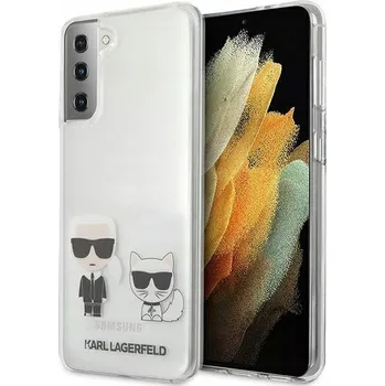 Pouzdro na mobilní telefon Zadní Kryt Karl Lagerfeld pro Samsung Galaxy S21 Plus bezbarvý