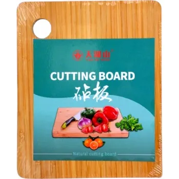 Kuchyňské prkénko Profesionální dřevěné kuchyňské prkénko na krájení s úchytem 27 x 22 x 1,7 cm