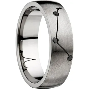 Prsten SWEPOL Titanový prsten ZODIAC, znamení beran - velikost 53 - ZOD-K01-53