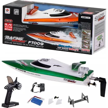 RC model lodě VELKÝ RYCHLÝ MOTOROVÝ ČLUN FT009 LOĎ 30 km/h 46 cm 150 m