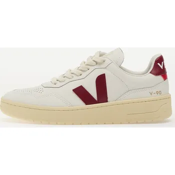 Dámská móda Tenisky Veja W V-90 O.T Leather Ex-White_Marsala EUR 39
