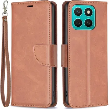 Pouzdro na mobilní telefon Case knížkové pouzdro na Honor X8c - hnědé
