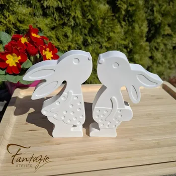 Velikonoční dekorace Atelier Fantazie - Figurky Králíčci CXXV