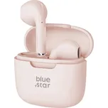 Sluchátka BLUESTAR TWS zcela bezdrátová - 13mm měnič - 5h přehrávání - pískově růžová