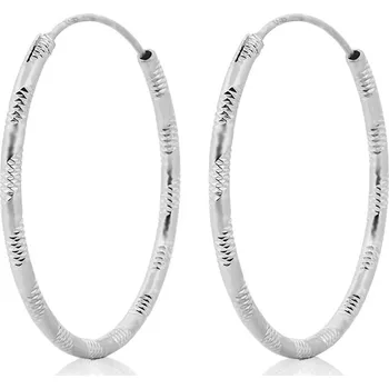 Náušnice NUBIS® Stříbrné náušnice kruhy 18 mm - NB-3069-18