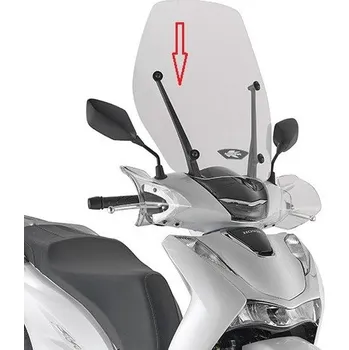 Motodíl KAPPA KD1181ST čiré plexi HONDA SH / NIU / SUPER SOCO / SUNRA (20-25) 2.jakost