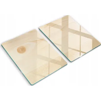 Kuchyňské prkénko Dekorativní Krycí Desky z Tvrzené Sklo na Krájení 2x40x52 cm Dřevěné Prkénko