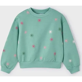 Dívčí mikina dětská mikina s kytičkami Mayoral 3402-17 velikost 128