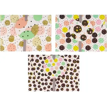 Dárková taška Dárkové krabičky - 11 x 8 cm, tečkované, 3 ks