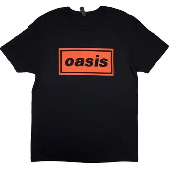 Pánské tričko Oasis Tričko Definitely Maybe AAA Pass Back Print Unisex Black S