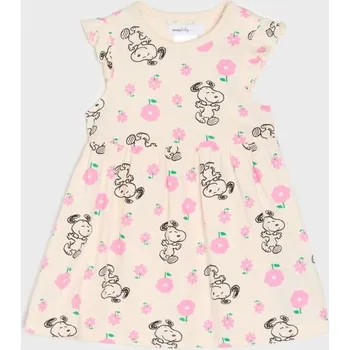 Dívčí šaty Sinsay - Šaty Peanuts - krémová - 552EJ-01X - 552EJ-01X-104