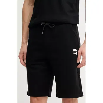 Pánské kraťasy Kraťasy Karl Lagerfeld pánské, černá barva, 552900.705014 99X, vel. S