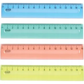 pravítka Plastové pravítko IDEÁLNÍ DO ŠKOLY 15 cm Pěkné Kvalitní PRAVÍTKO