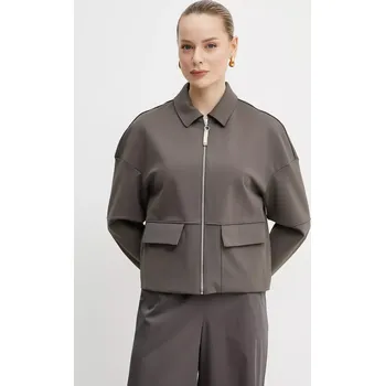 Pánská softshellová bunda Bunda MM hnědá barva, přechodná, oversize, 2516911037600 98X, vel. M