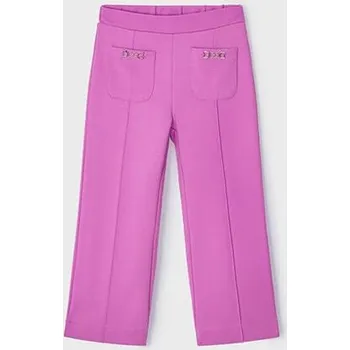 Dívčí kalhoty dětské široké úpletové kalhoty Mayoral 3552-38 velikost 128