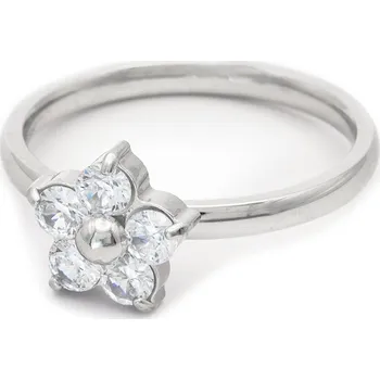 Prsten BRUNOshop.cz Prsten KVÍTEK s kamínky Velikost: 9 (EU: 59 - 61)