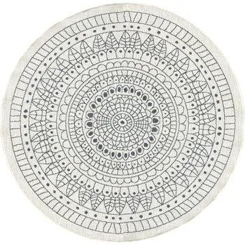 Koberec Hanse Home Kusový koberec Twin-Wendeteppiche 103143 creme grau kruh – na ven i na doma Rozměry koberců: 240x240 (průměr) kruh