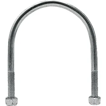Obloukový šroub s maticemi zinkovaný pro trubku o průměru 3" délka 116 mm