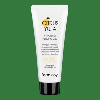 Pleťový peeling Farm Stay - Yuja Vitalizing Peeling Gel - Hydratační a rozjasňující peeling - 100 ml