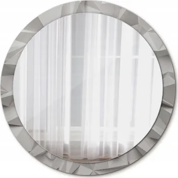 Zrcadlo Abstraktní bílé křišťál nástěnné Zrcadlo 100 cm