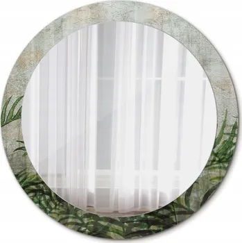 Zrcadlo Kulaté Zrcadlo na Zeď Listy kapradí 80cm