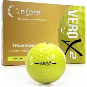 Golfový míček OnCore VERO X2 golfové míčky, žluté