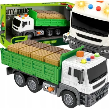 autíčko Sklápěčka nákladní auto s nákladem zvedací sklápěč pohon Zvuky LED