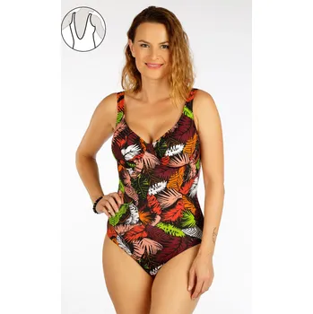 Dámská móda Jednodílné plavky s kosticemi 6F322 LITEX 48