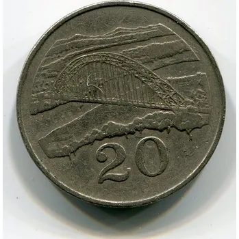 ZIMBABWE. 20 cents 1980.