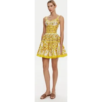 Dámské tričko Dolce&Gabbana Top F7W98T HH5EA Žlutá Regular Fit 46