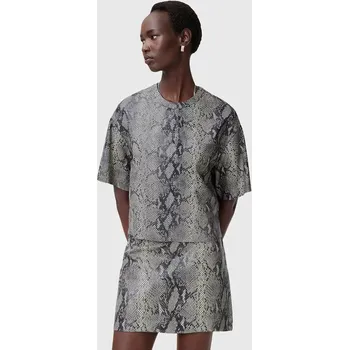 Dámská halenka Kožená halenka AllSaints RENAI dámská, více barev, vzorovaná, W009PC vícebarevná MLC, vel. 36