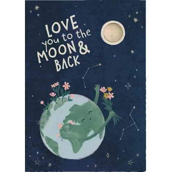 Semeno Blossombs Semínková bomba - Dárková karta - Miluji tě až na měsíc a zpět (1 ks)