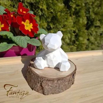 Velikonoční dekorace Atelier Fantazie - Figurka Medvídek CIV - výška 6,5 cm