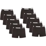 Nedeto 10PACK pánské boxerky Rebel černé (10NBR001) 5XL