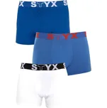 Styx 3PACK pánské boxerky sportovní guma nadrozměr vícebarevné (R9676861) 5XL