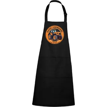 Kuchyňská zástěra DOBRÝ TRIKO Zástěra s potiskem Legendární chlap traktor Barva: Černá