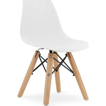 Jídelní židle Set čtyř dětských jídelních židlí ZUBI - bílé (4ks)