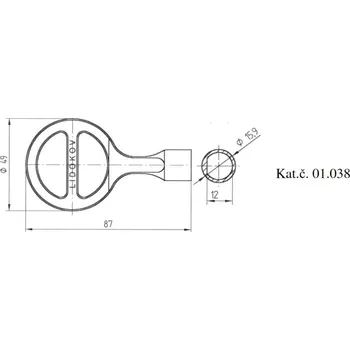 Klíč LIDOKOV 01.038 Klíč vnitřní úseč