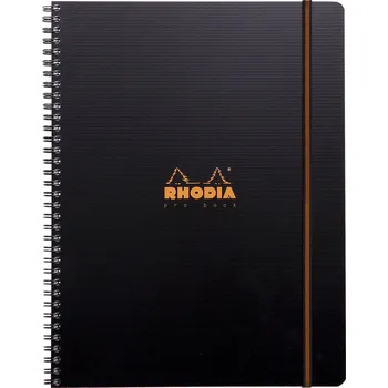 Zápisník Clairefontaine, Zápisník Rhodia Active Pro Book, A4+, 80 listů, linkovaný, černý