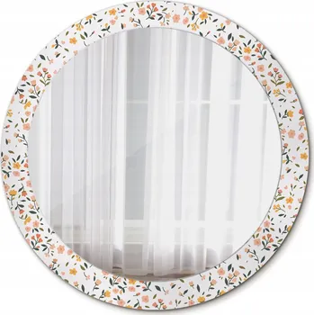 Zrcadlo Moderní Zrcadlo Kulaté Malé kytičky 80cm